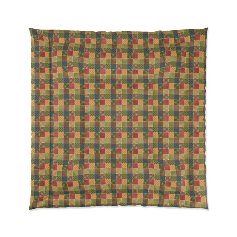 Patchwork Printed Comforter, Patchwork Pattern Comforter, Patchwork Comforter, Geometric Comforter, Unique Comforter, Trendy Comforter image 8