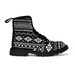 Men's Canvas Boots, Aztec Art, Geometric Pattern Footwear, Aztec ...
