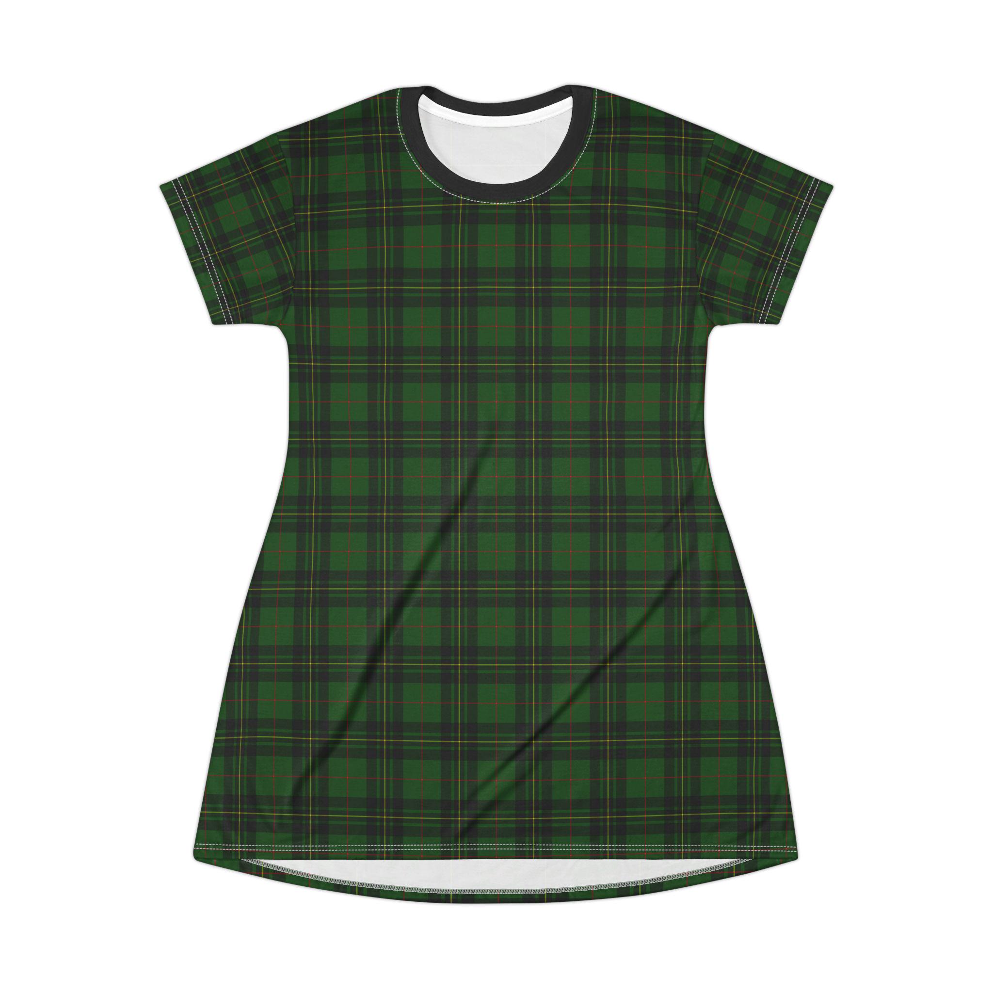 green tartan shirt dress Green Plaid Mini Dress - Plaid Mini Dress - Tie-Front Mini Dress