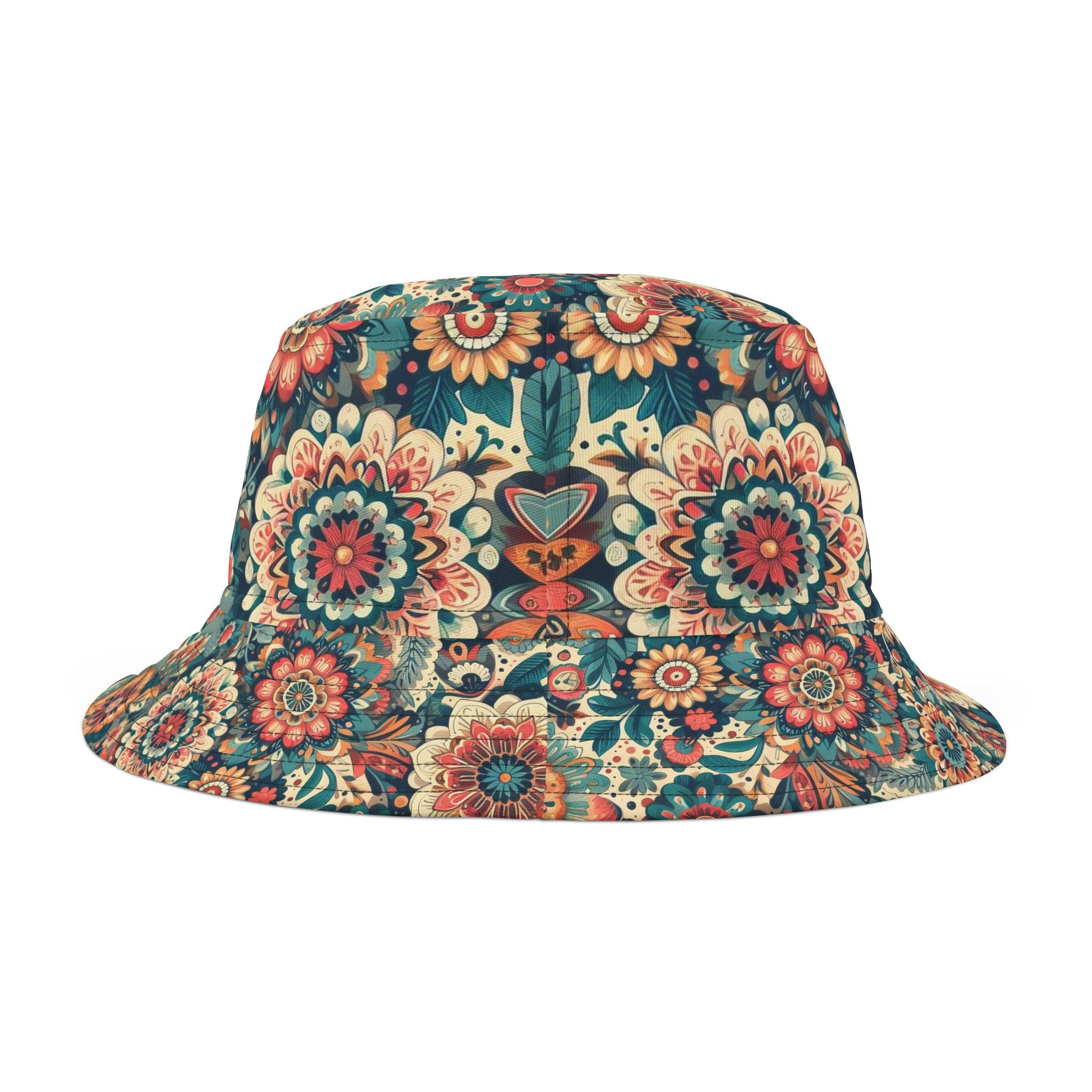 Floral Bucket Hat, Flower Bucket Hat, Women Bucket Hat