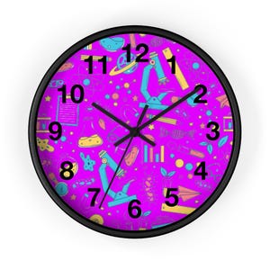 Wetenschapswandklok, geïntegreerde wetenschapsklok, wetenschapslabklok, wetenschapsdecor, coole klok, unieke klok, moderne klok, trendy klok, geschenken