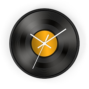 Vinyl Wall Clock, Vinyl Clock, Vinyl Record Clock, Music Clock, Retro Clock, Vintage Wall Clock, Unique Wall Clock, Cool Clock, Round Clock