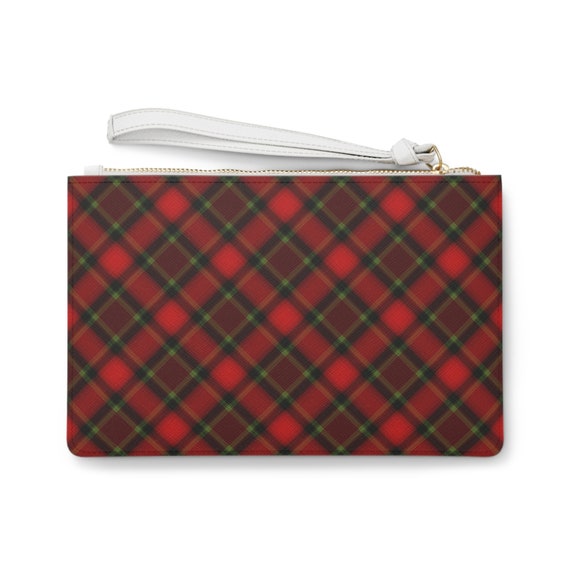 Clutch Bag Tartan Plaid Purse Red Pattern Clutch Zip Clutch Wristlet Clutch Women Clutch Purse Trendy Clutch Classic Plaid Clutch Etsy Ireland