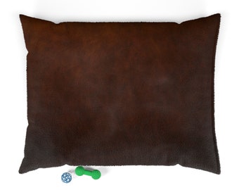 Huisdierbed, donkerbruin huisdierbed, huisdierbed voor honden en katten, gezellig huisdierbed, kattenbed, premium huisdierbed, luxe huisdierbed, pluche huisdierbed, hondenmand