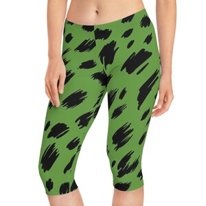 Womens Capri Leggings, Capri Leggings, Abstract Leggings, Short Leggings, Printed Capri Leggings, Floral Tights, Patterned Leggings, Tights