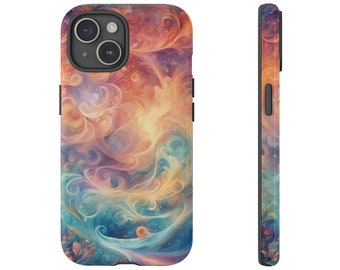 Abstract Phone Case, Colorful Pattern Phone Cover, Digital Art Case, Artistic Phone Protection, Unique Phone Accessory, Tough Cases