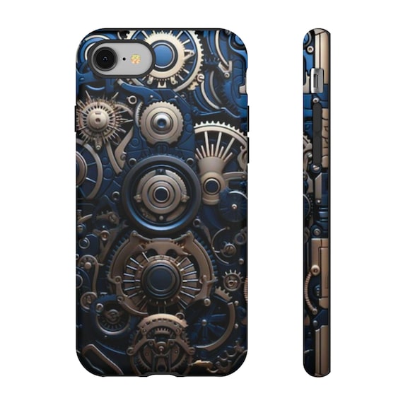 Custom iPhone’s case Steampunk Dreams Phone Case, Metallic Texture Case, Gears