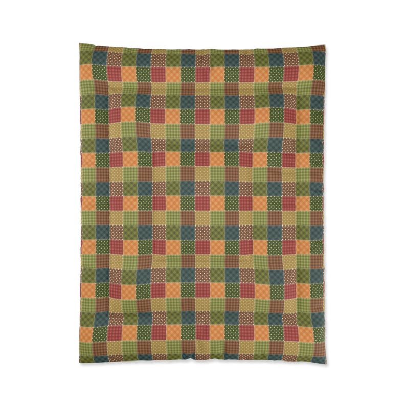 Patchwork Printed Comforter, Patchwork Comforter, Patchwork Pattern Comforter, Geometric Comforter, Unique Comforter, Trendy Comforter image 7