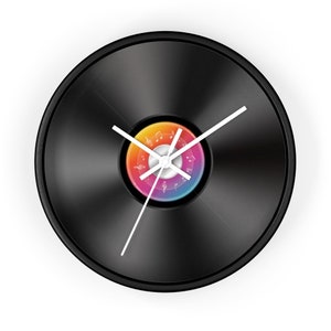 Vinyl Wall Clock, Vinyl Clock, Vinyl Record Clock, Music Clock, Retro Clock, Vintage Wall Clock, Unique Wall Clock, Cool Clock, Round Clock
