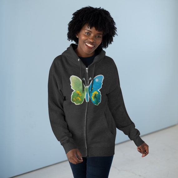 Butterfly Unisex Zip Hoodie Unisex Full Zip Hooded Sweatshirt Full Zip Hoodie Zip Hoodie Women Zip up Hoodie Mens Zip up Hoodie Etsy