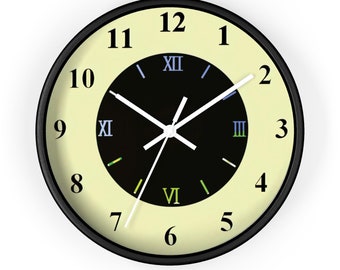 Reloj de dos números, reloj de números romanos, reloj vintage, reloj de pared moderno, reloj minimalista, reloj de pared único, reloj moderno, reloj de moda