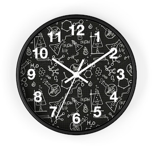 Chemie Uhr, Chem Lab Uhr, Lab Tech Uhr, Einzigartige Wanduhr, Kinder Uhr, Chem Lehrer, Moderne Wanduhr, Klassenzimmer Uhr, Coole Uhr