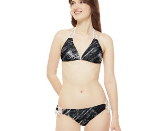 Strappy Bikini Set, Punk-Badeanzug, Gothic Bademode, Süßer Bikini, String-Bikini, Sexy Bademode, Badeanzug, String-Badeanzug