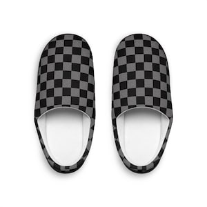 Women&#39;s Indoor Slippers, Checkered Slippers, Cute Slippers, House Shoes, Cozy Slippers, Comfy Slides, Bedroom Slippers, Warm Slippers, Gifts