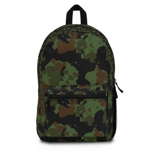 ☆MUCENT☆ Adventure Camo Backpack Unisex Arctic Camo Adventure Festival Backpack, White Camouflage