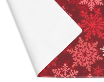 12 Pcs Sottopiatti Natalizi In Feltro, Sottobicchieri Tovaglietta Natalizia, Tovagliette Colazione Natalizie, Usati per La Festa di Natale,Motivo Fiocchi di Neve, Addobbi Natalizi per La Tavola