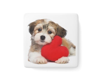 Cute Puppy Magnet, Dog Fridge Magnet, Dog Magnet, Animal Magnets, Unique Magnets, Cute Fridge Magnets, Decorative Magnets, Magnet Decor