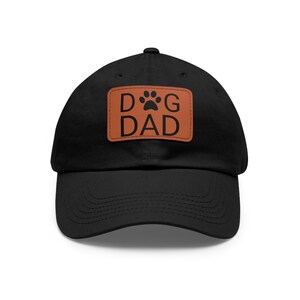 Dad Hat with Leather Patch, Dog Dad Hat, Dad Patch Hat, Low Profile Hat, Low Profile Dad Hat, Girl Dad Hat, Dad Hat for Men, Cool Dad Hat