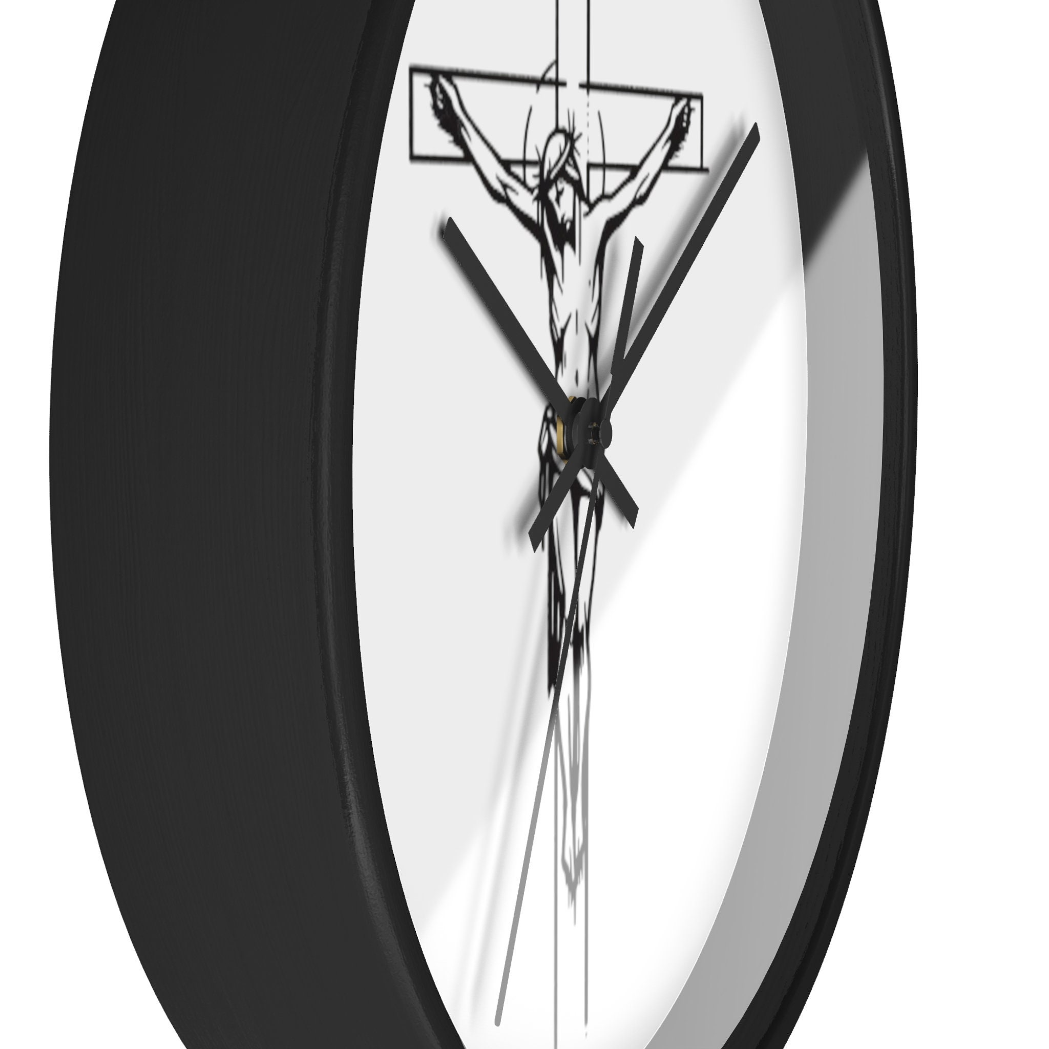 Jesus Crucifix Clock, Jesus Cross Wall Clock, Christian Clock, Faith ...