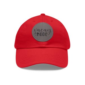 Dad Hat met leren patch, Vacay Hat, Dad Patch Hat, Low Profile Hat, Dad Hat, Girl Dad Hat, Dad Hat voor mannen, Cool Dad Hat, Trendy Pet, Getailleerde Hoed
