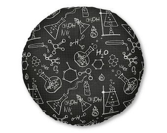 Bodenkissen, Bodenkissen, Chemie Bodenkissen, Rundes Bodenkissen, Großes Bodenkissen, getuftetes Bodenkissen, Sitzkissen