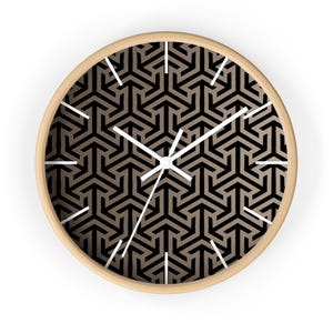 Geometric Wall Clock, Geometric Design Clock, Modern Wall Clock, Home Decor Clock, Unique Wall Clock, Cool Clock, Minimalist Wall Clock
