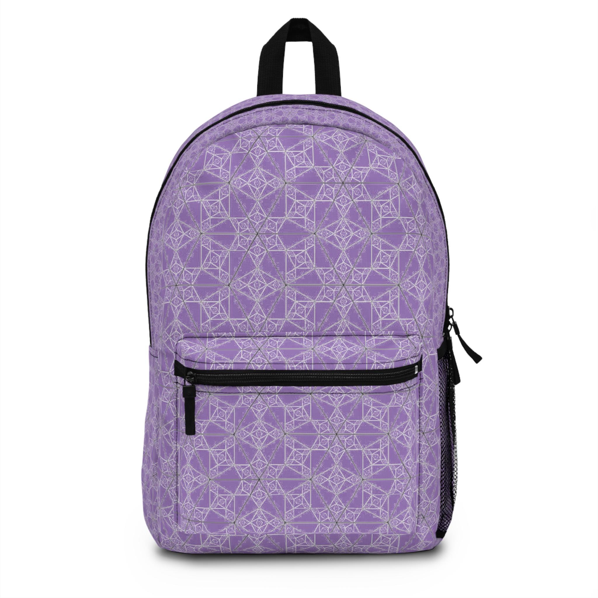 Geometric Backpack, Purple Geometric Backpack, Purple 