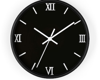 Reloj de pared con números romanos, reloj vintage, reloj de pared único, reloj de oficina, reloj de salón, reloj de cocina, reloj moderno.