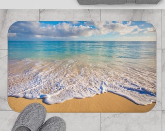 Bath Mat, Ocean Bath Mat, Non Slip Bath Mat, Cute Bath Mat, Unique Bath Mat, Aesthetic Bath Mat, Memory Foam Bath Mat, Decorative Bath Mat