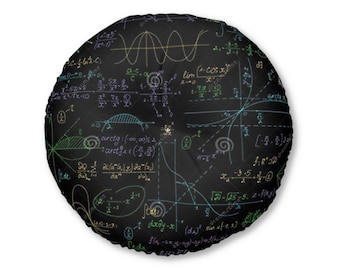 Floor Cushion, Floor Pillow, Math Floor Pillow, Round Floor Pillow, Large Floor Pillow, Tufted Floor Pillow, Sitting Cushion, Floor Seating