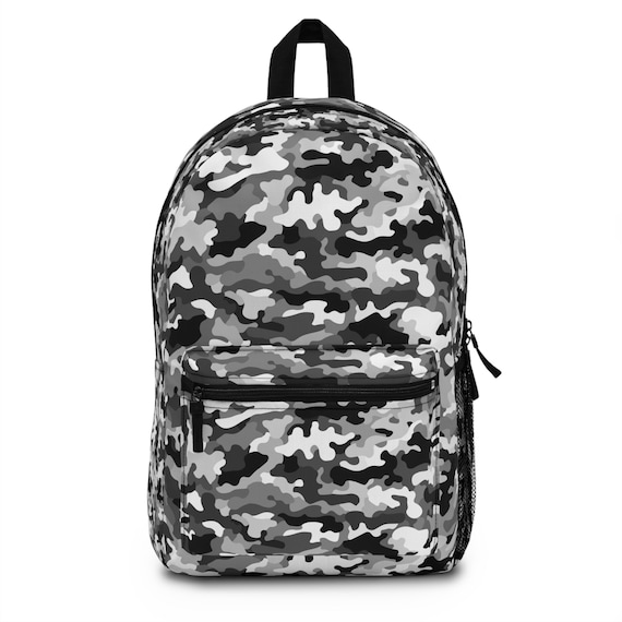 Winter Camo Backpack, Knapsack, Cool Backpack, Bookbag, Work Winter Camo Backpack, Knapsack, Cool Backpack, Bookbag, Work