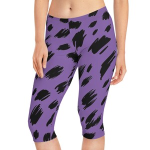 Womens Capri Leggings, Capri Leggings, Abstract Leggings, Short Leggings, Printed Capri Leggings, Floral Tights, Patterned Leggings, Tights