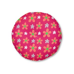 Almofada de chão, almofada de chão, almofada de chão floral, almofada de chão redonda, almofada de chão grande, almofada de chão tufada, almofada de assento, assento de chão