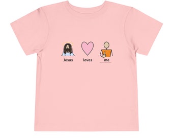 Jesus Loves Me Toddler Short Sleeve Tee