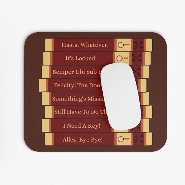 Nancy Drew Main Menu Inspired Mouse Pad, Nancy Drew PC Game Quotes, Gamer Pad