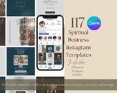 Instagram post templates for spiritual coaches done for you instagram content spiritual business branding instant download social media tool