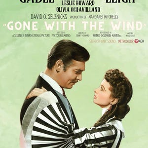 西部劇？GONE WITH THE WIND 映画ポスター 年代