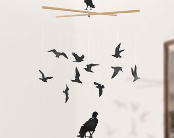 Decorative mobile - Hitchcock&#39;s &quot;The Birds&quot;