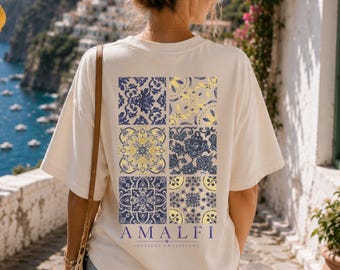 Amalfi Coast Tshirt Mediterranean Aesthetic Shirt Italian T Shirt Italian Summer Vibes Top La Dolce Vita Shirt Comfort Colors Shirt
