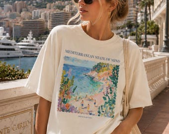 Henri Matisse French Riviera shirt Mediterranean state of mind Tshirt Customized french coast tee Vintage coastal summer shirt