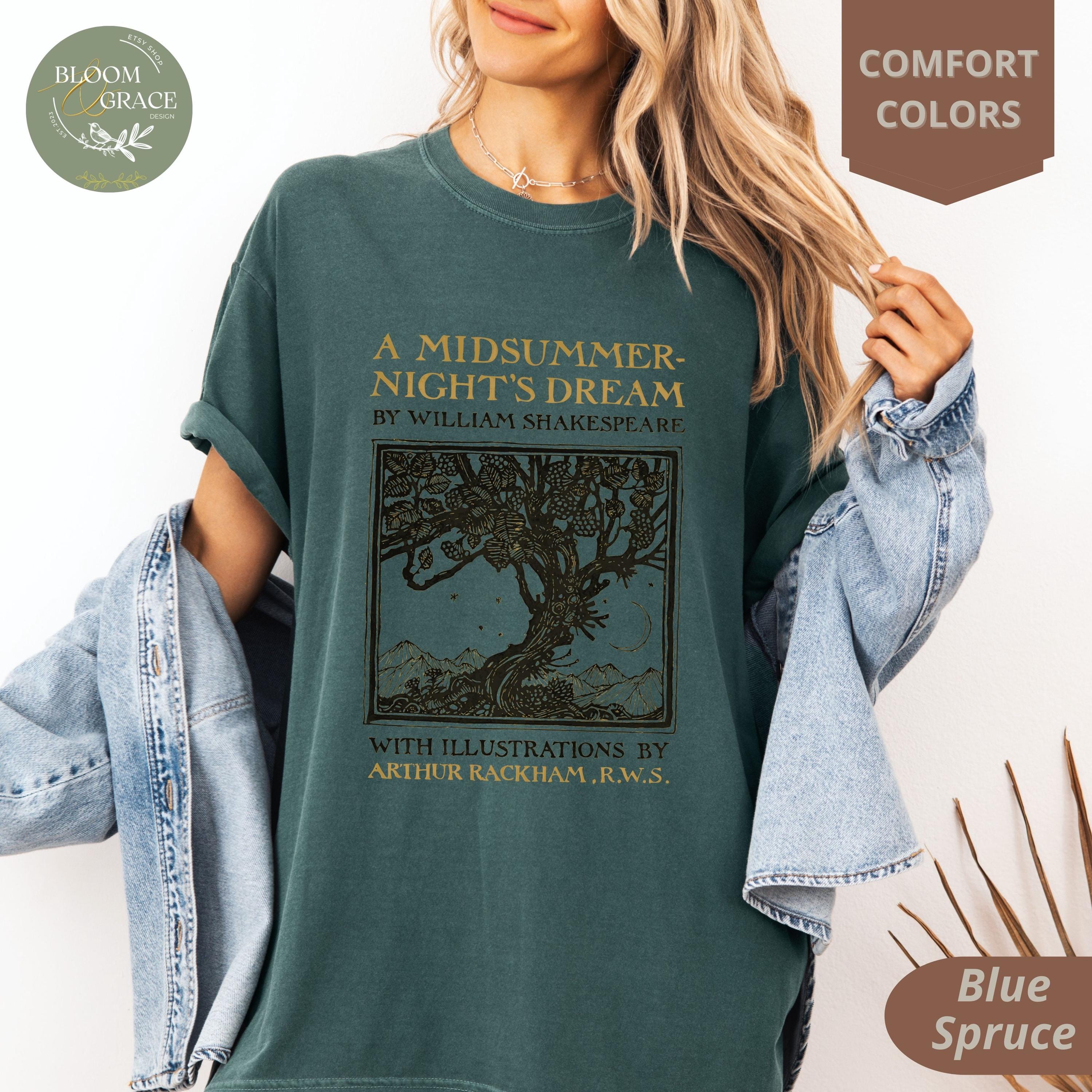 A Midsummer Nights Dream Vintage T-shirt, Shakespeare Literary Art With ...