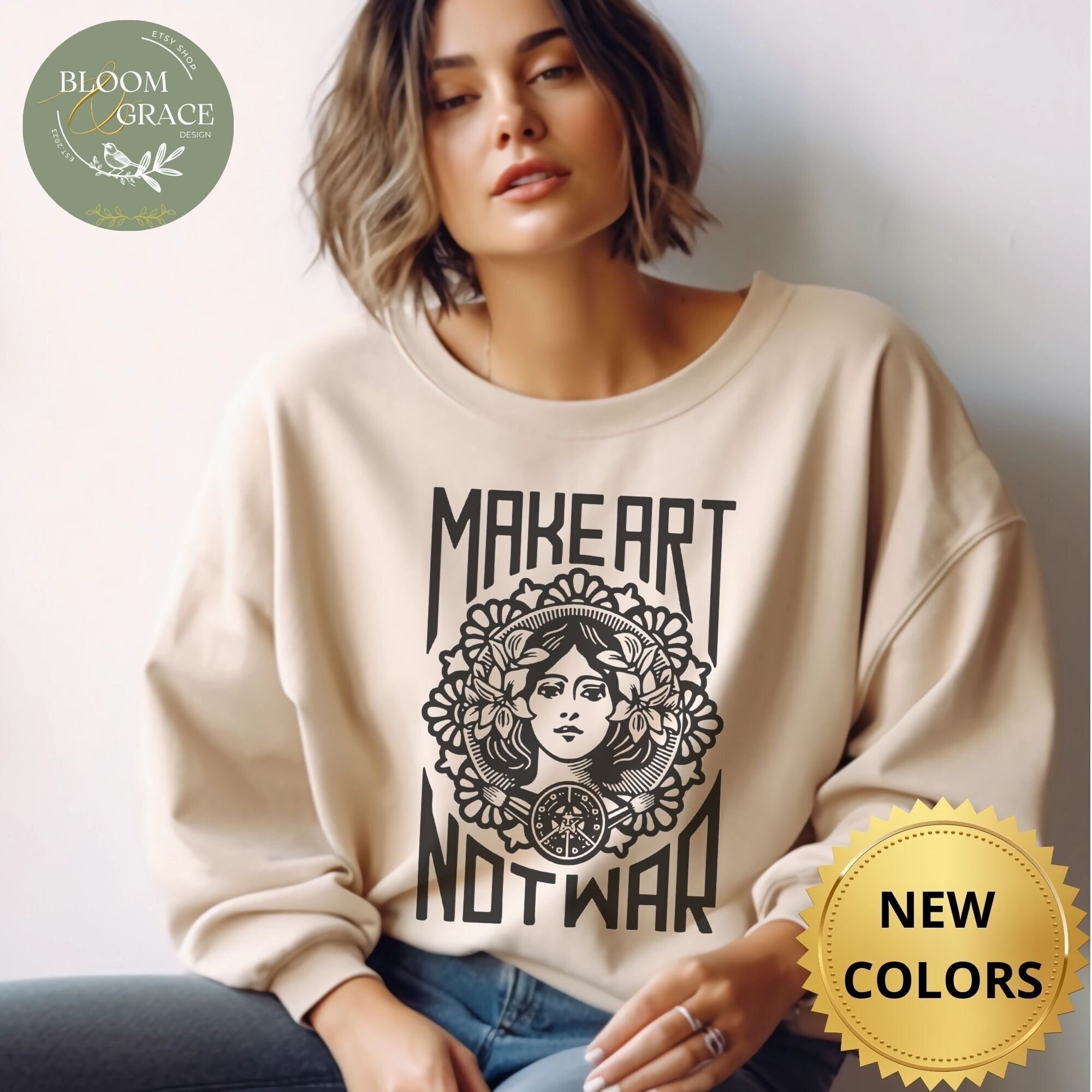 Make Art Not War Etsy UK