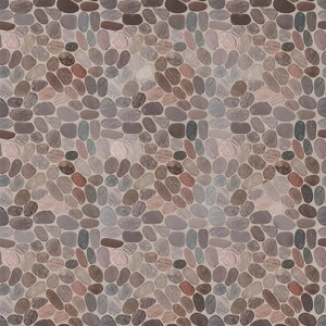 Chocolate Slice Pebble Mosaic, Backsplash Tiles for Kitchen, Shower, and Bathroom Walls and floors 12 X 12 5 tiles per case image 5