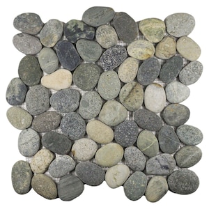 Mosaic Pebbles Tiles, Earthy Pebble Stone Wall Tile, Decorative Backsplash Tile, Floor Marble Tile, Ceramic Kitchen Tile