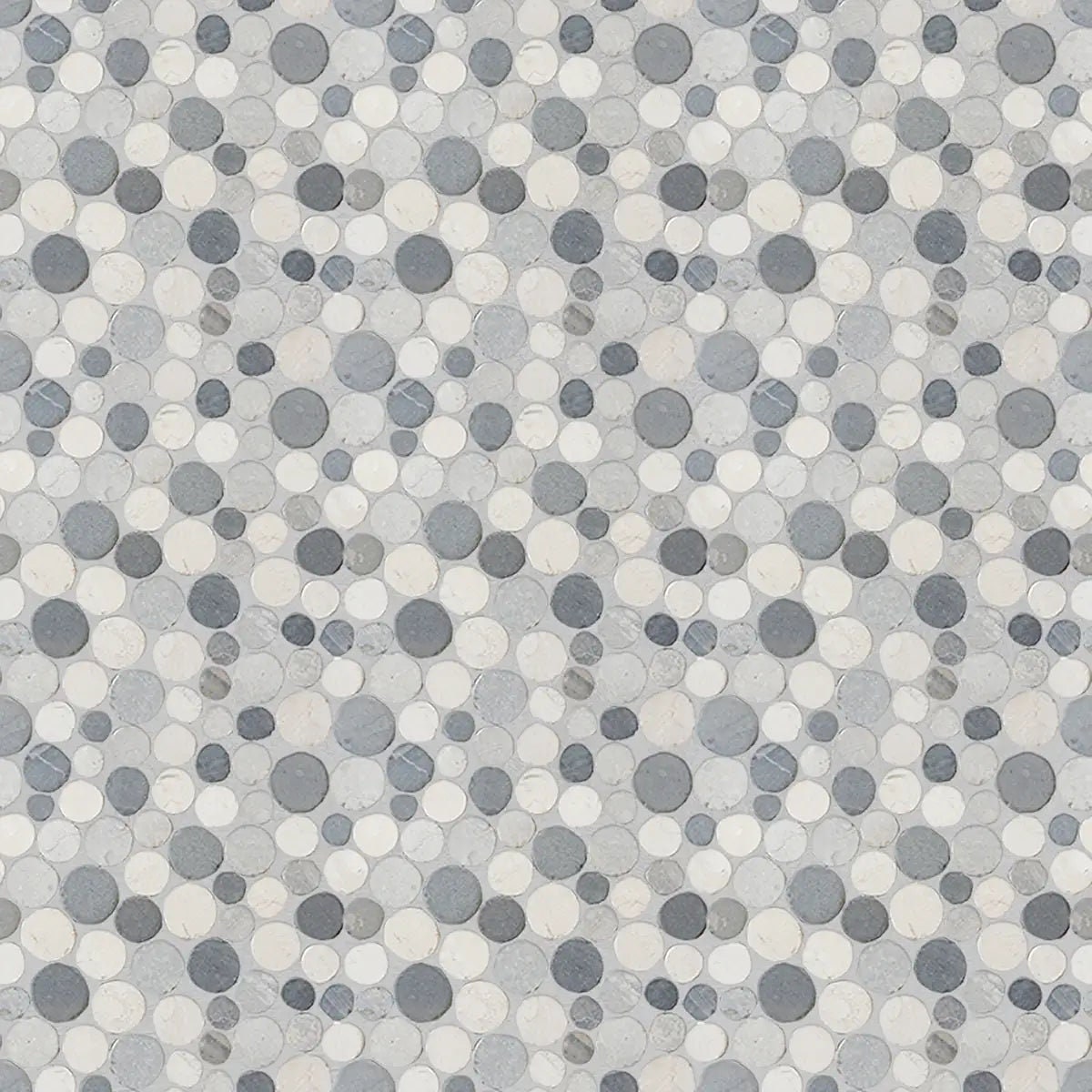 Soft Rounded Edge Stone Tile Round Natural Stone Mosaic Tile: Bathroom Floor & Wall Decor - Etsy