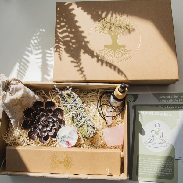 Meditation Geschenkbox - Achtsamkeit und Meditations Kit - Heart Loving Embrace