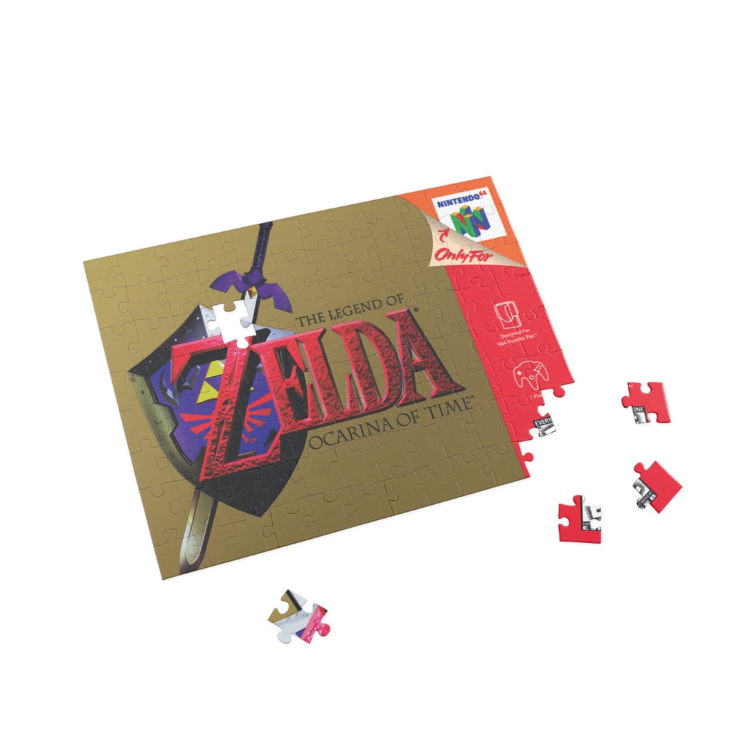 Ocarina of Time N64 Front Box Art Puzzle 96 252 500 Etsy