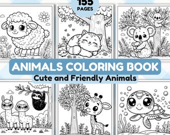 Animals Coloring Book, Pet Coloring Book, Cute Animal Coloring, Pets Coloring Pages, Dog Coloring Sheets,Coloring Book, Kids Activities Book