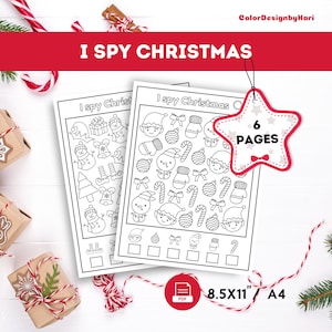 i spy Christmas book: A fun coloring Activity Books And Guessing Game For  Kids, Toddlers and Preschool, Christmas Gifts For Kids (Paperback)