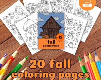 20 Cozy Autumn Coloring Pages: Family Fun (PDF)
